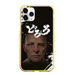 Чехол iPhone 11 Pro матовый Biwamaru Бивамару монах Z, цвет: 3D-желтый