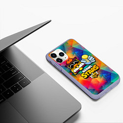 Чехол iPhone 11 Pro матовый Грифф Griff Brawl Stars, цвет: 3D-светло-сиреневый — фото 2