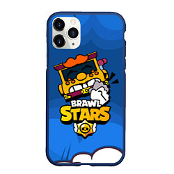 Чехол iPhone 11 Pro матовый Грифф Griff Brawl Stars, цвет: 3D-тёмно-синий