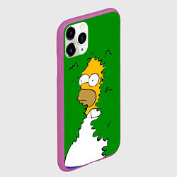Чехол iPhone 11 Pro матовый Мем с Гомером, цвет: 3D-фиолетовый — фото 2