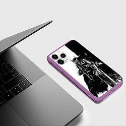 Чехол iPhone 11 Pro матовый Берсерк черно-белый, цвет: 3D-фиолетовый — фото 2