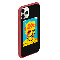 Чехол iPhone 11 Pro матовый Bart x Bowie, цвет: 3D-красный — фото 2