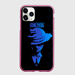 Чехол iPhone 11 Pro матовый Манки Д Луффи One Piece, цвет: 3D-малиновый
