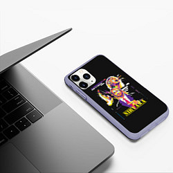 Чехол iPhone 11 Pro матовый Kurt Cobain, цвет: 3D-светло-сиреневый — фото 2