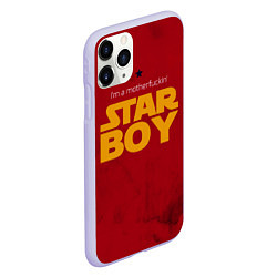 Чехол iPhone 11 Pro матовый The Weeknd - Star Boy, цвет: 3D-светло-сиреневый — фото 2