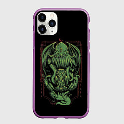 Чехол iPhone 11 Pro матовый The Great Old One, цвет: 3D-фиолетовый