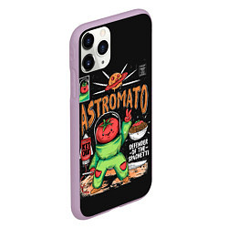 Чехол iPhone 11 Pro матовый Astromato, цвет: 3D-сиреневый — фото 2