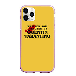 Чехол iPhone 11 Pro матовый Quentin Tarantino, цвет: 3D-розовый