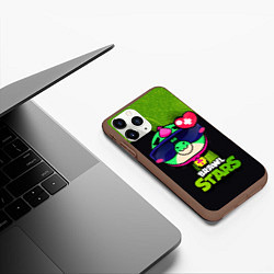 Чехол iPhone 11 Pro матовый Базз Buzz Brawl Stars, цвет: 3D-коричневый — фото 2