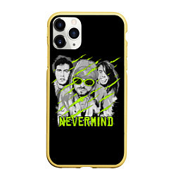 Чехол iPhone 11 Pro матовый Nevermind, цвет: 3D-желтый