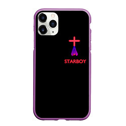 Чехол iPhone 11 Pro матовый STARBOY - The Weeknd, цвет: 3D-фиолетовый
