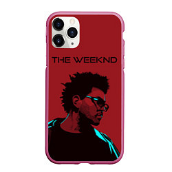 Чехол iPhone 11 Pro матовый The weeknd, цвет: 3D-малиновый