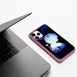 Чехол iPhone 11 Pro матовый Винсмок Санджи One Piece, цвет: 3D-малиновый — фото 2