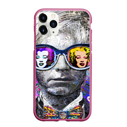 Чехол iPhone 11 Pro матовый Andy Warhol Энди Уорхол, цвет: 3D-малиновый