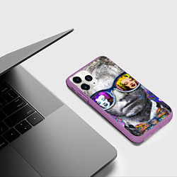 Чехол iPhone 11 Pro матовый Andy Warhol Энди Уорхол, цвет: 3D-фиолетовый — фото 2