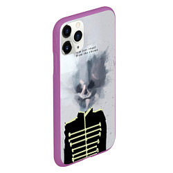 Чехол iPhone 11 Pro матовый Black parade, цвет: 3D-фиолетовый — фото 2