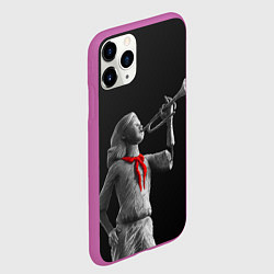 Чехол iPhone 11 Pro матовый Пищеблок, цвет: 3D-фиолетовый — фото 2