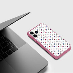 Чехол iPhone 11 Pro матовый Taekwondo, цвет: 3D-малиновый — фото 2