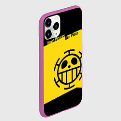 Чехол iPhone 11 Pro матовый Пираты Сердца One Piece, цвет: 3D-фиолетовый — фото 2