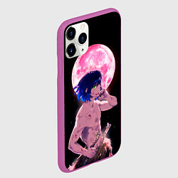 Чехол iPhone 11 Pro матовый Иноске клинок рассекающий демонов арт, цвет: 3D-фиолетовый — фото 2