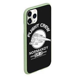 Чехол iPhone 11 Pro матовый Нормандия, цвет: 3D-салатовый — фото 2