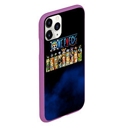 Чехол iPhone 11 Pro матовый Пират Соломенной Шляпы One Piece, цвет: 3D-фиолетовый — фото 2