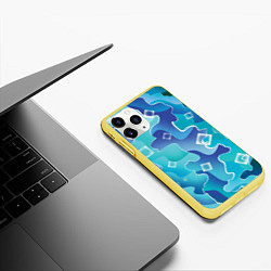 Чехол iPhone 11 Pro матовый Вода со льдом, цвет: 3D-желтый — фото 2