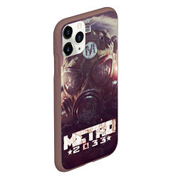 Чехол iPhone 11 Pro матовый MERTO 2033 ПРОТИВОГАЗ, цвет: 3D-коричневый — фото 2