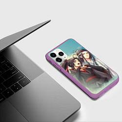 Чехол iPhone 11 Pro матовый Магистр дъявольского культа, цвет: 3D-фиолетовый — фото 2