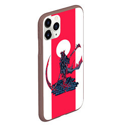 Чехол iPhone 11 Pro матовый Bloodborne Redline, цвет: 3D-коричневый — фото 2