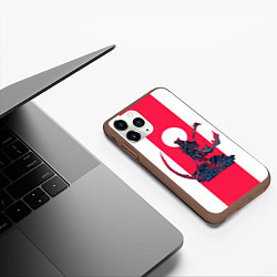 Чехол iPhone 11 Pro матовый Bloodborne Redline, цвет: 3D-коричневый — фото 2