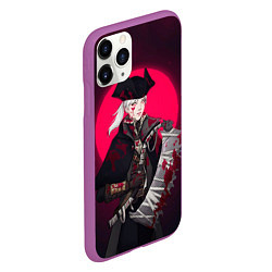 Чехол iPhone 11 Pro матовый Охотница, цвет: 3D-фиолетовый — фото 2