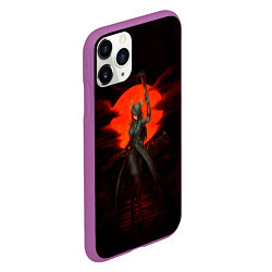 Чехол iPhone 11 Pro матовый Blood moon, цвет: 3D-фиолетовый — фото 2