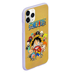 Чехол iPhone 11 Pro матовый Персонажи One Piece Большой куш, цвет: 3D-светло-сиреневый — фото 2