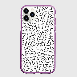 Чехол iPhone 11 Pro матовый Cleo, цвет: 3D-фиолетовый