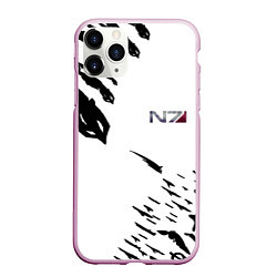 Чехол iPhone 11 Pro матовый MASS EFFECT ПОСЛЕДНИЙ БОЙ БЕЛ, цвет: 3D-розовый