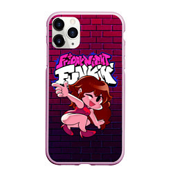 Чехол iPhone 11 Pro матовый Friday Night Funkin Герлфренд, цвет: 3D-розовый