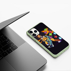 Чехол iPhone 11 Pro матовый Friday Night Funkin Whitty, цвет: 3D-салатовый — фото 2