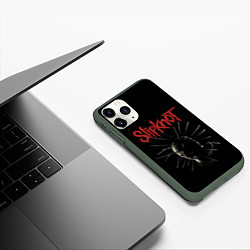 Чехол iPhone 11 Pro матовый CRAIG JONES SLIPKNOT Z, цвет: 3D-темно-зеленый — фото 2