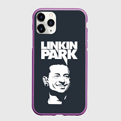 Чехол iPhone 11 Pro матовый ЧЕСТЕР ЛИНКИН ПАРК ЛОГО СПИНА Z, цвет: 3D-фиолетовый