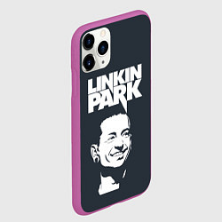 Чехол iPhone 11 Pro матовый ЧЕСТЕР ЛИНКИН ПАРК ЛОГО СПИНА Z, цвет: 3D-фиолетовый — фото 2