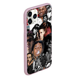 Чехол iPhone 11 Pro матовый Короли Рэпа KING RAP, цвет: 3D-розовый — фото 2