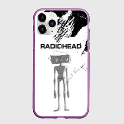 Чехол iPhone 11 Pro матовый Radiohead Радиохед Z, цвет: 3D-фиолетовый