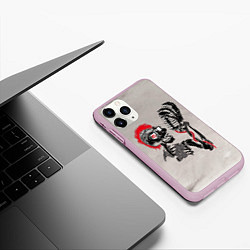 Чехол iPhone 11 Pro матовый Punk music, цвет: 3D-розовый — фото 2