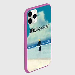 Чехол iPhone 11 Pro матовый МАЙКИ В ОДИНОЧЕСТВЕ, цвет: 3D-фиолетовый — фото 2