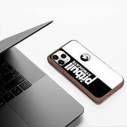 Чехол iPhone 11 Pro матовый PITBULL SYNDICATE ПИТБУЛЬ, цвет: 3D-коричневый — фото 2