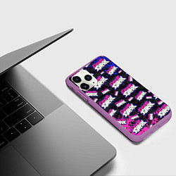 Чехол iPhone 11 Pro матовый FRIDAY NIGHT FUNKIN ЛОГОБОМБИН, цвет: 3D-фиолетовый — фото 2