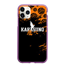 Чехол iPhone 11 Pro матовый KARASUNO КАРАСУНО, цвет: 3D-фиолетовый