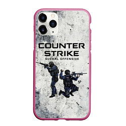 Чехол iPhone 11 Pro матовый COUNTER TERRORIST CS GO Z, цвет: 3D-малиновый