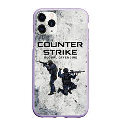 Чехол iPhone 11 Pro матовый COUNTER TERRORIST CS GO Z, цвет: 3D-светло-сиреневый